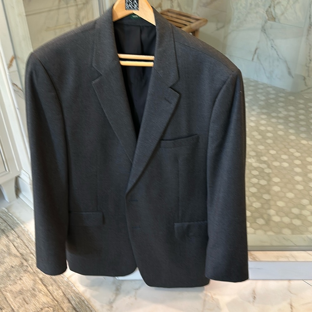 Men’s 100% wool charcoal Ralph Lauren suit